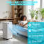 Climatiseur portatif 8-en-1 8000 Btu - Refroidissement sans drainage, ventilateur, déshumidificateur, mode veille, minuterie 24H, télécommande et ensembles de fenêtre inclus-126148044