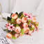 3 pièces de fleurs artificielles, bouquets de roses en soie, fleurs artificielles pour mariage de bureau à domicile