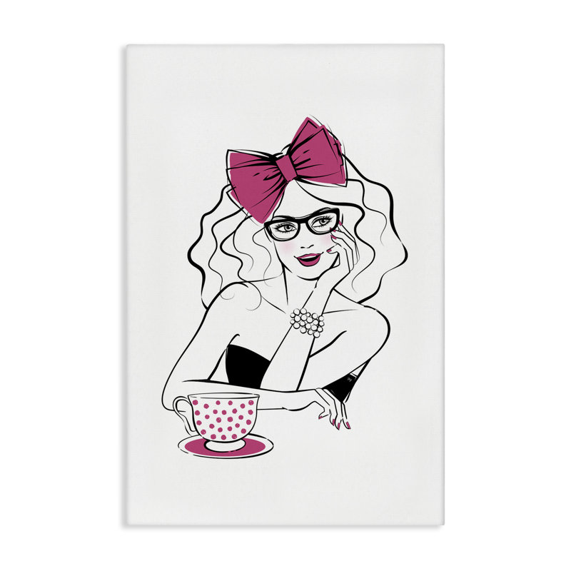Art mural sur toile Glam Tea Party par Martina Pavlova, H 24 po x l 16 po