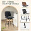 Tabouret de comptoir pivotant rembourré-2055513711