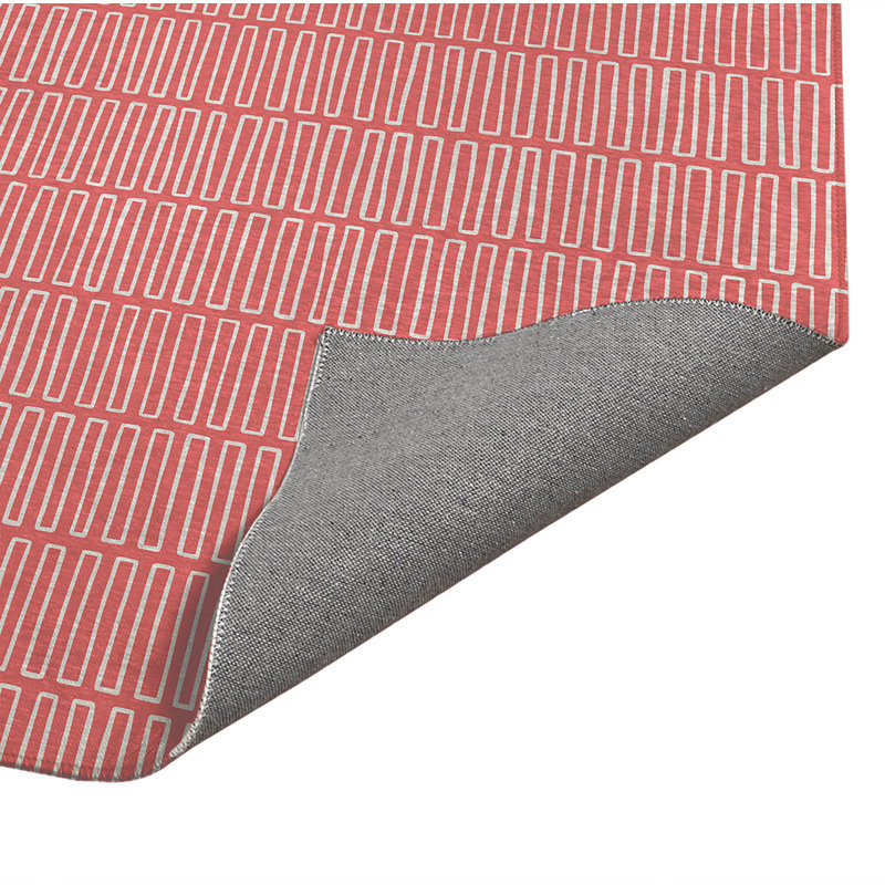 Tapis de cuisine Block Maze, Vieux rose, Rectangle 5 pi x 7 pi