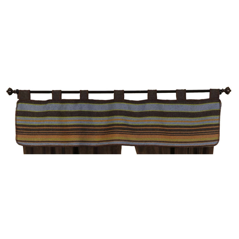 Wooded River Hudson Valance Rustic Farmhouse Window Curtain Topper