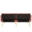 174cm Velvet Convertible Sofa-233837481