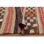 Tapis rayé vibrant 5 x 9 avec motifs géométriques complexes