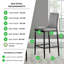 Milton Luxury Breakfast Bar Stool in Quilted Design Faux Leather - Modern Chic Kitchen-67863362-67863365