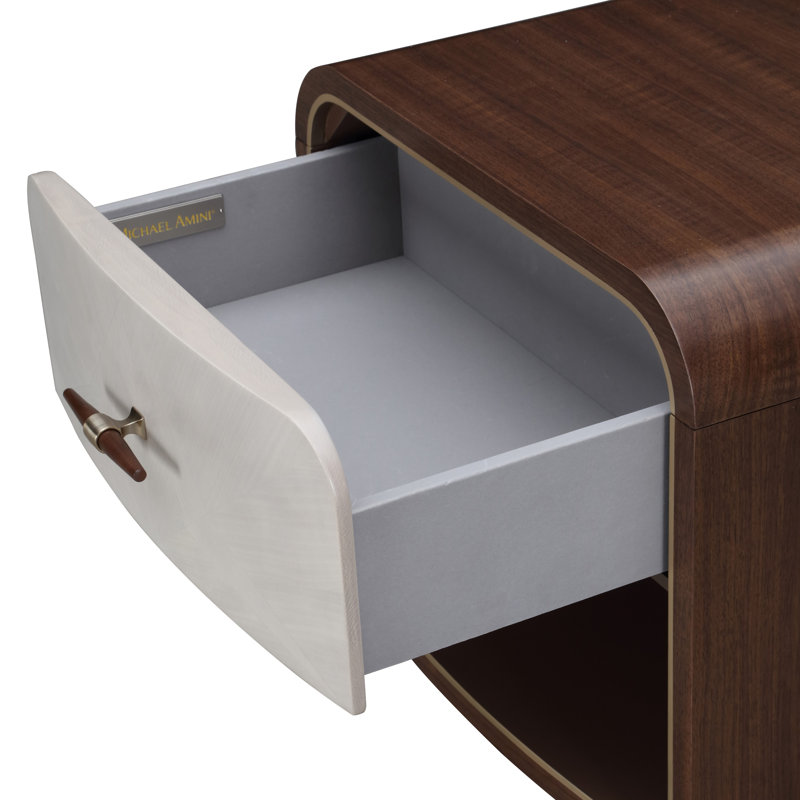 Houston Small Nightstand - Walnut