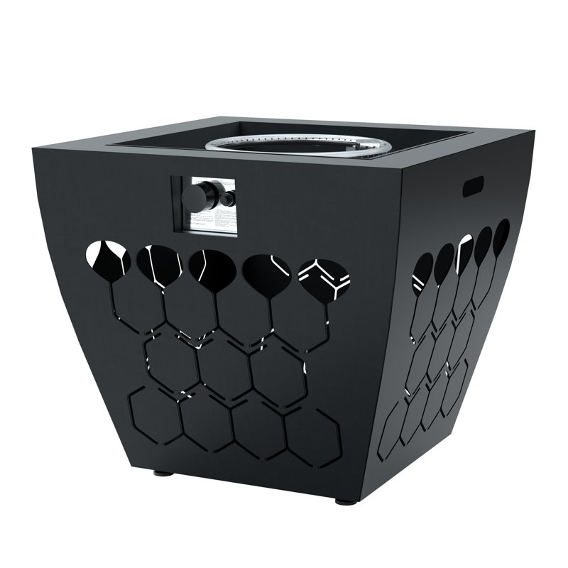 Table de foyer d'extérieur au propane en fer H 24 po x l 28 po Addyline