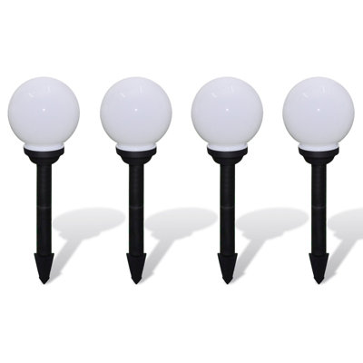 High-Gloss Low Voltage Solar Powered Integrated LED Pathway Light Pack