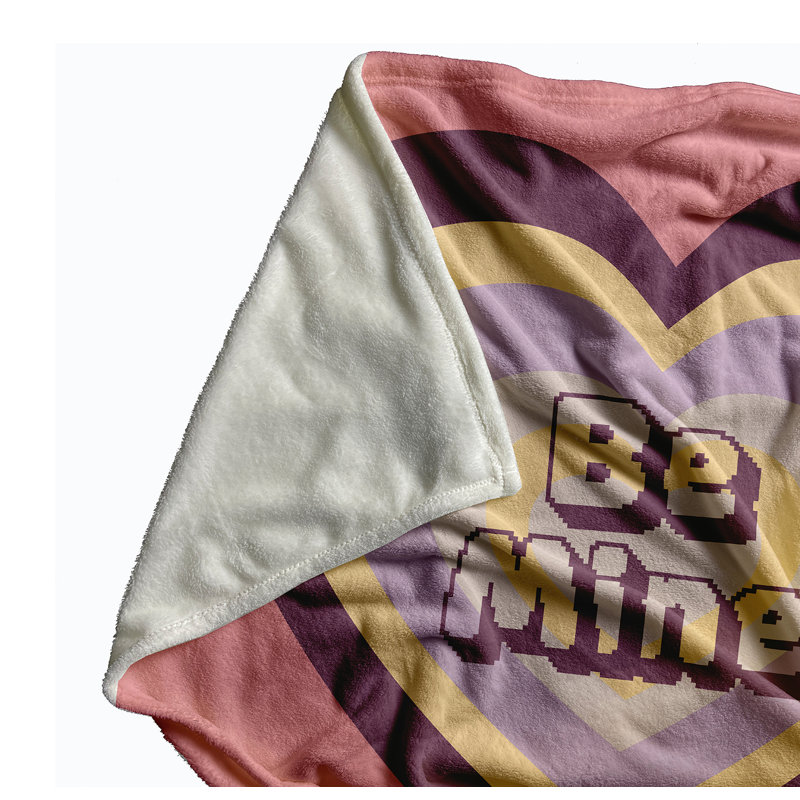 Be Mine Valentine's Day Throw Blanket, Pink Icing, 30" W x 39.75" L