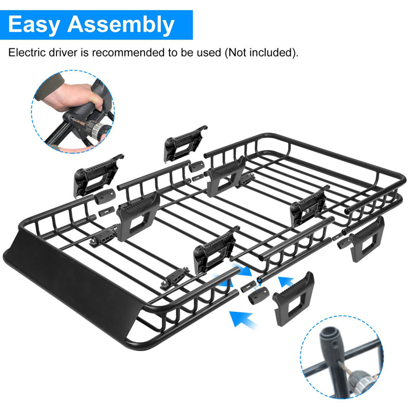Universal Roof Rack Cargo Carrier Basket