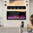 Ultra-narrow frame large screen multi-functional electronic fireplace-553027010