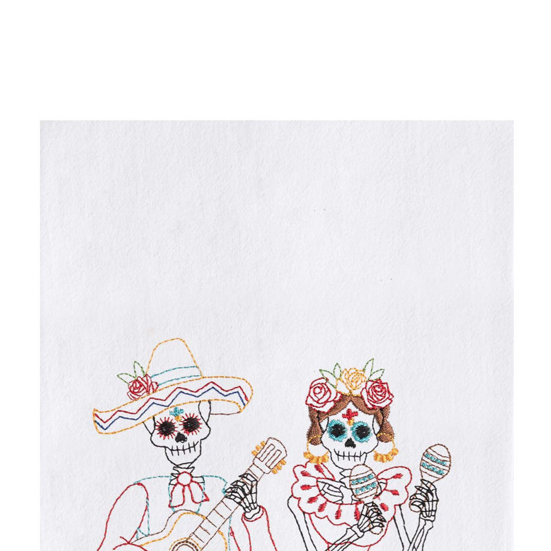 Serviette duo de squelettes mariachi