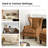 Ameliah Genuine Leather Wingback Chair-207342222