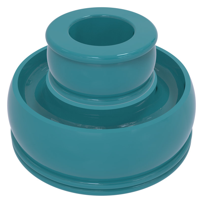 1.75'' H Brass Tabletop Tealight Holder, Glokzin Teal