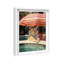Oliver Gal Poolside Tiger Encounter Coastal - Luxury Shadowbox Framed Wall Art-1920663359-1920663356