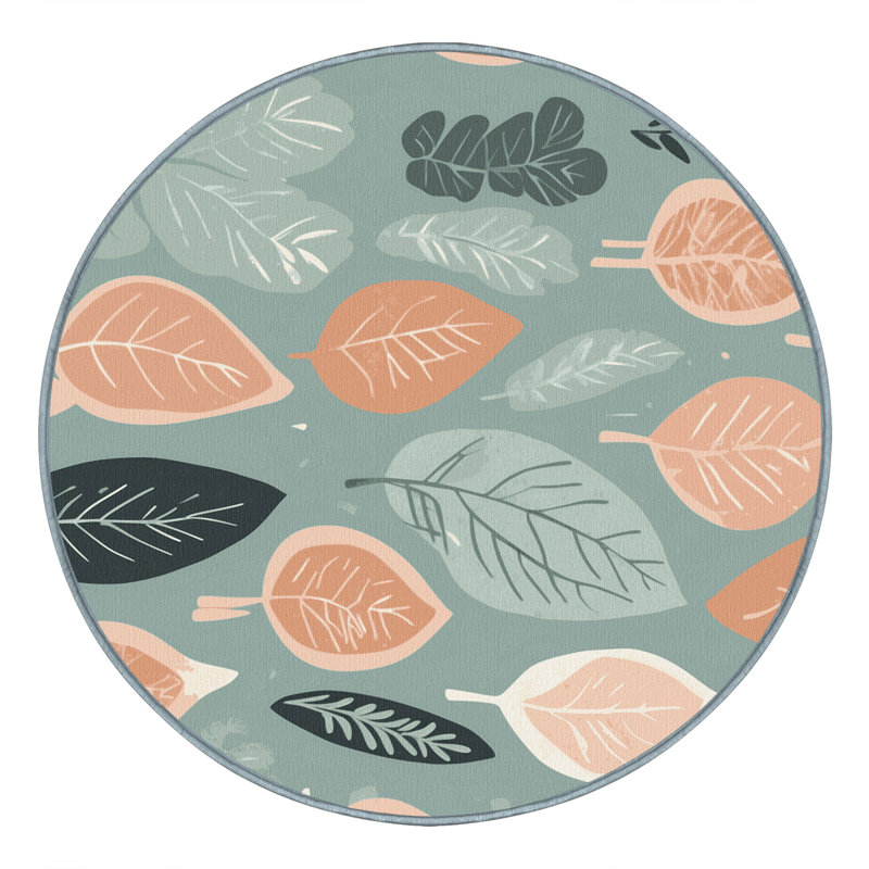 Golden Fern Rug, Round 3'
