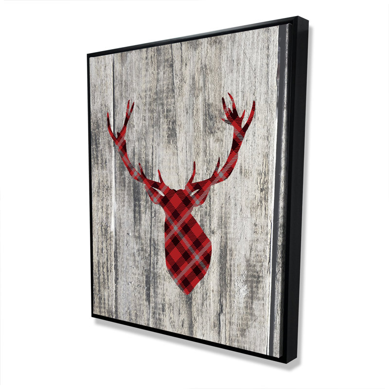 Bois et cerf - Toile encadrée Red Deer