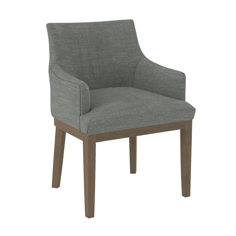 19'' H Upholstered Armchair, Weathered Gray, Applause Porpoise
