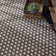 Dainty Diamond Black/Ivory Handwoven Cotton Rug
