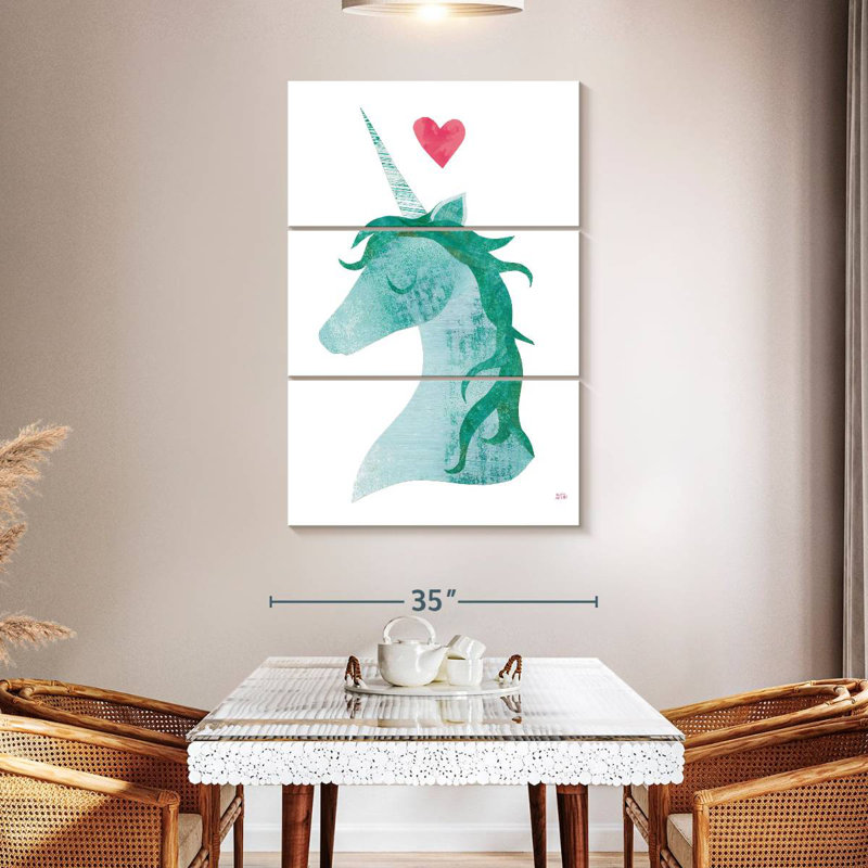 Ashelle licorne magique II, H 65 po x l 42 po