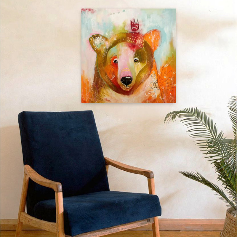 Art contemporain de la vie sauvage, H 24 po x l 24 po