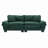 Renville 84" Upholstered Pillow-Top Arm Loveseat Sofa with 2 Throw Pillows-901929929