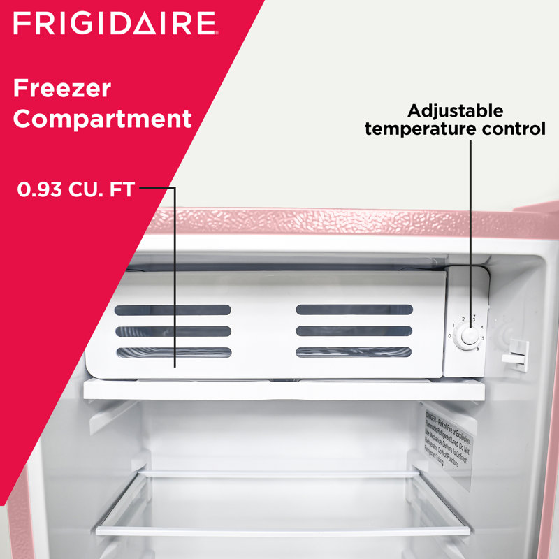 Frigidaire 3.2 CU. FT. Compact Refrigerator (Retro Design), Pink