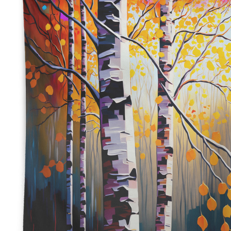 Tapisserie en polyester avec boules d'automne Forest I, H 32 po x l 39 po