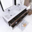 Meuble-lavabo double 59,05 po avec plateau en résine Macmaster-604255617