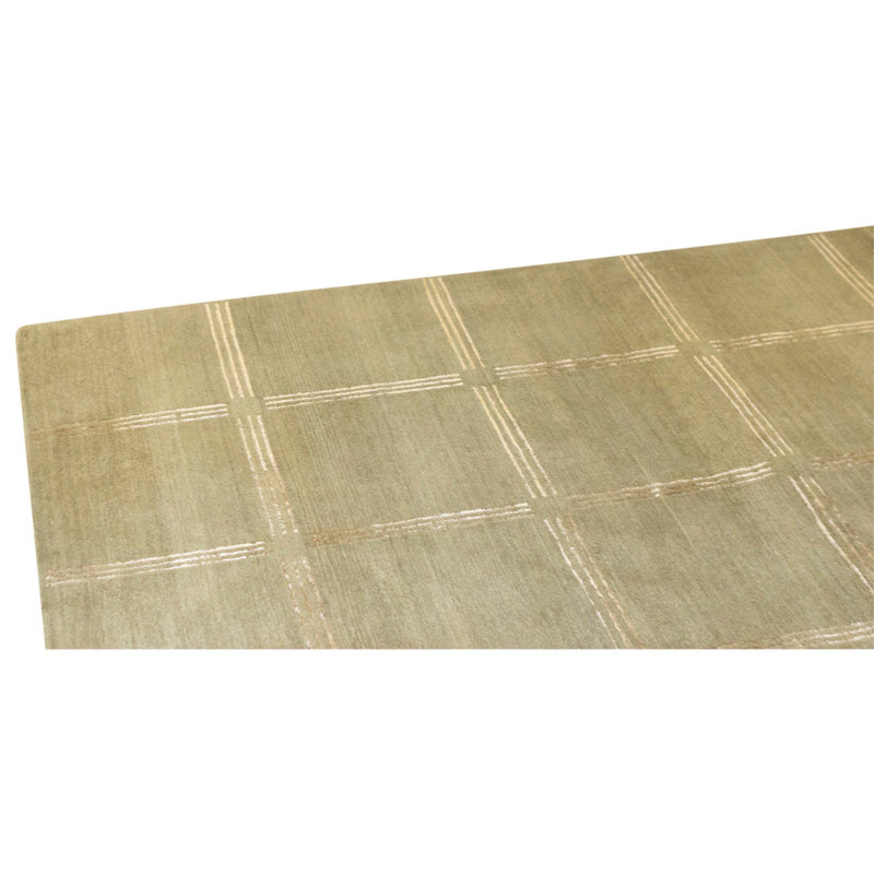Hand Knotted Wool Area Rug in Multi