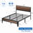 Upholstered Bed Frame with Headboard Platform Bed Frame-880046121-880046110
