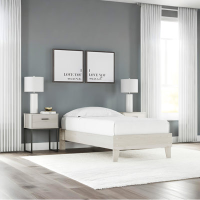Carolyna Low Profile Wood Platform Bed