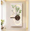 Décoration murale vase en grès de style crème-859813567