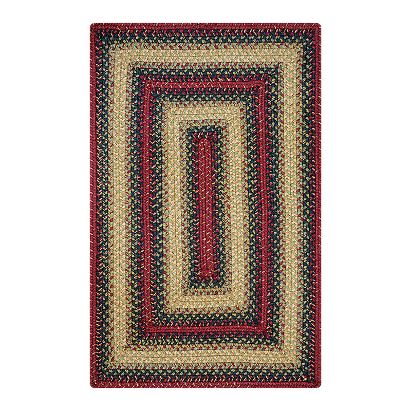 Tapis d'escalier beige / brun Layne, Rectangle 0 pi 8 po x 2 pi 4 po