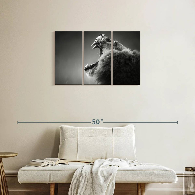 Lion Maw, 20" H x 33" W