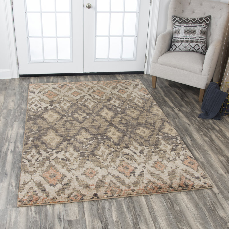 Tapis brun en laine Esmeyer, Tapis de couloir beige