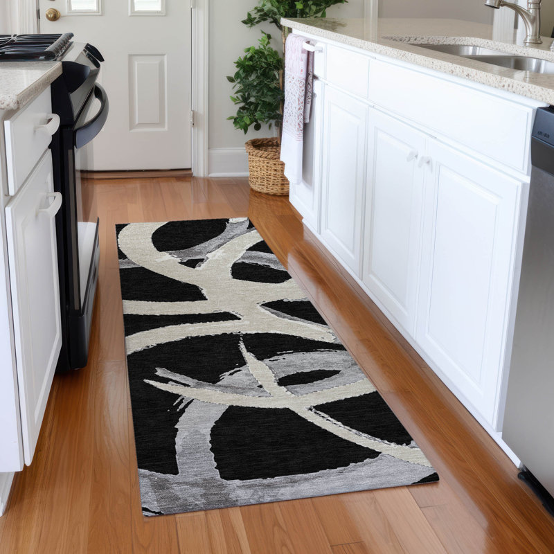 Tapis lavable à la machine de qualité supérieure Mayfield AMF1022, Tapis de couloir 2 pi 3 po x 7 pi 6 po
