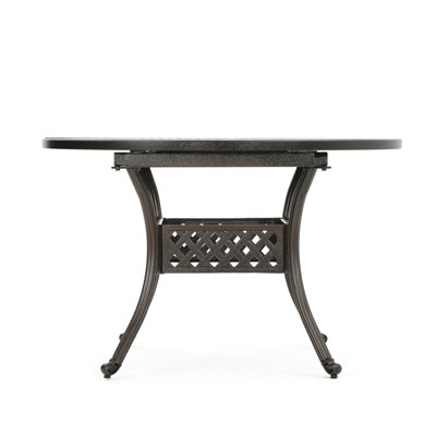 Rosemont Extendable Oval Metal Outdoor Dining Table