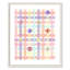 Impression sur papier à carreaux unique avec fleurs-47836569-47836582
