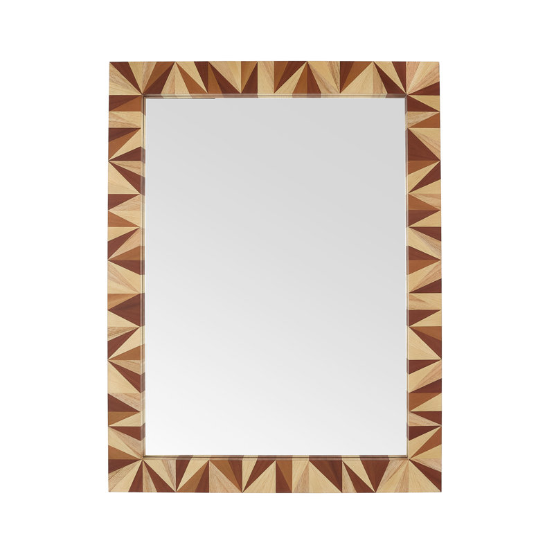 Calico Rectangle Solid Wood Mirror