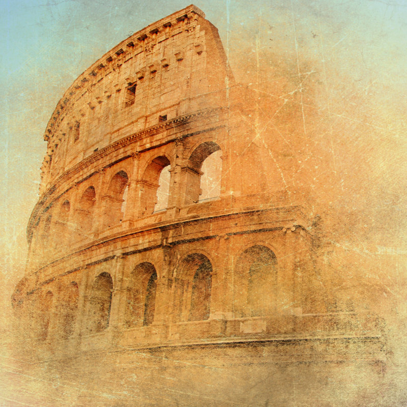 Great Colosseum by Tuk69tuk - Wrapped Canvas Print, 30cm H x 30cm W x 3.8cm D