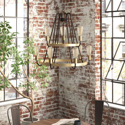 Alixe 9 - Light Dimmable Tiered Chandelier