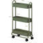 Chariot de rangement à 3 niveaux pour salle de bain et buanderie - Rangement (vert armée)