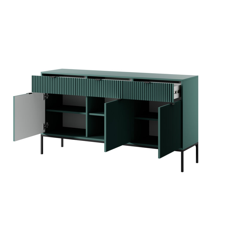 Iriyana 154cm Sideboard, Labrador Green/Black