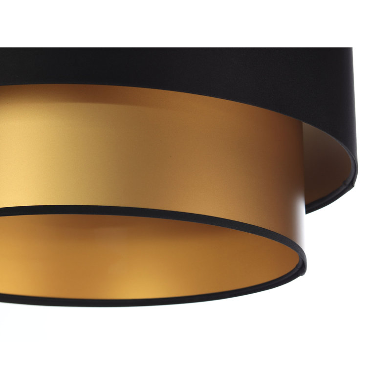 Shandra 1 - Light Black Drum Pendant, Black, 20" H x 50" W x 50" D