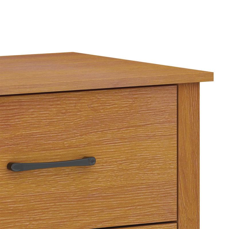 Commode double 6 tiroirs Walter, Noyer ambré