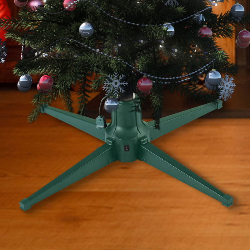  Brighampton Spruce Christmas Tree, 7' with Metal Base Stand, Green, Green