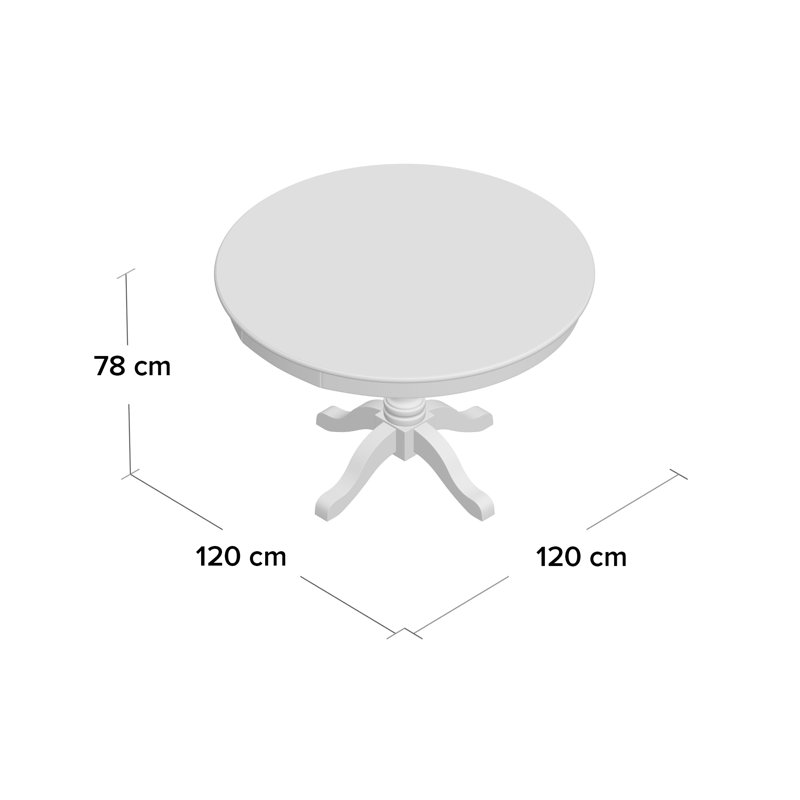 Bayou Round Solid Wood Top Dining Table, Sage Green