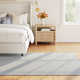 Honeycomb French Blue/Ivory Handwoven Wool Rug