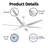 66 In. Matte-white Ceiling Fan With Tri-cct 1350-lumen Led, 6 Abs Blades, Dc Motor, Remote And 3 Downrods-946570209-946570210